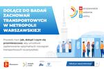 Warszawskie Badanie Ruchu w metropolii warszawskiej!