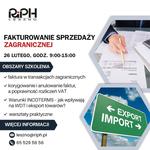 Szkolenie Fakturowanie sprzedaży zagranicznej - Leszno dla Biznesu