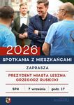 Prezydent Leszna spotka się z mieszkańcami. Rusza tegoroczny cykl spotkań